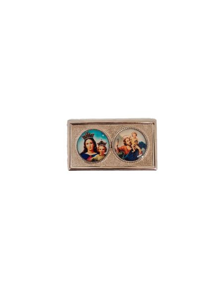 Iman Metal M.Auxiliadora José Y Jesús 4,5X2,5 Cm