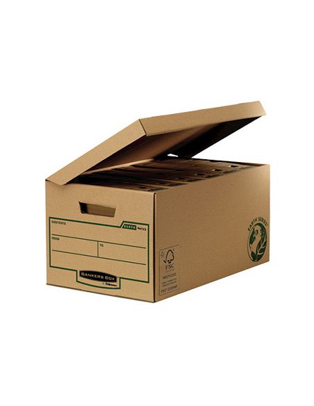 Cajon Fellowes Carton Reciclado Para Almacenamiento De Archivadores Capacidad 6 Cajas De Archivo 80 Mm