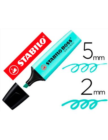 Rotulador Toque De Turquesa Stabilo Boss Pastel Fluorescente 70