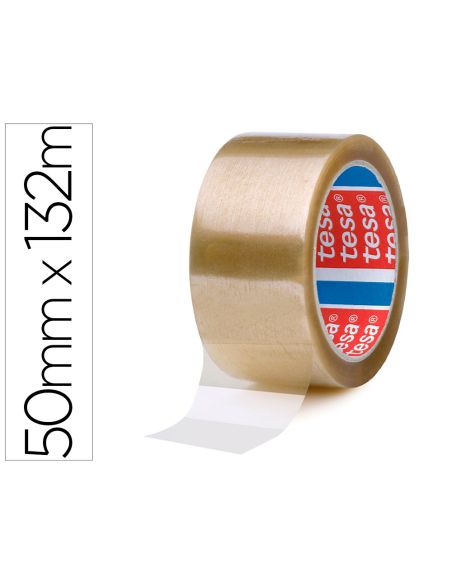 Cinta Adhesiva Tesa Pp Transparente 132 Mt X 50 Mm Para Embalaje