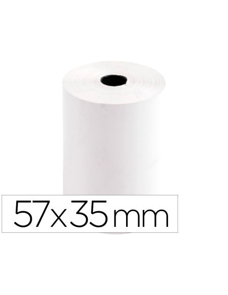 Rollo Sumadora Termico Q-Connect 57 Mm Ancho X 35 Mm Diametro Para Tpv Sin Bisfenol A