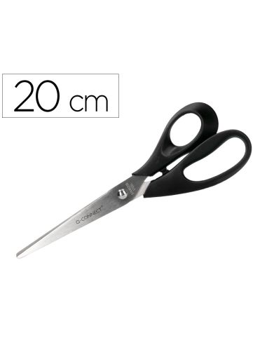 Tijera Oficina Q-Connect Inoxidable 8" 20 Cm En Blister