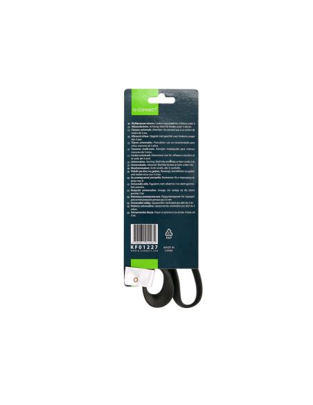 Tijera Oficina Q-Connect Inoxidable 8" 20 Cm En Blister