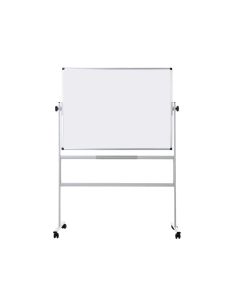 Pizarra Blanca Q-Connect Doble Cara Melamina Marco De Aluminio 120X90 Cm Giratoria 2