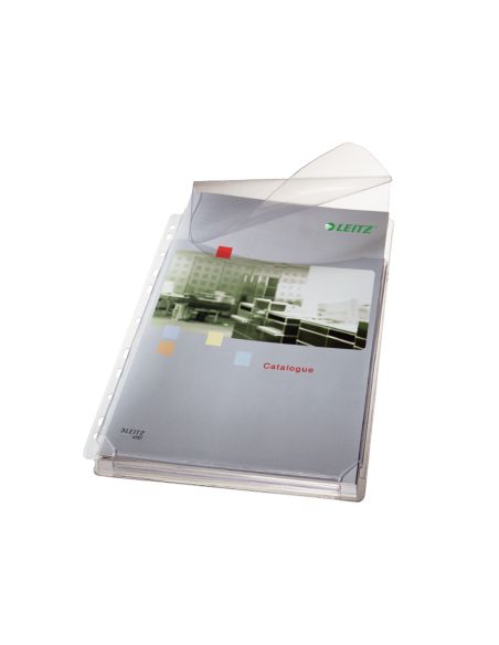 Funda Multitaladro Esselte Din A4 Pvc 170 Mc Con Fuelle Y Solapa Superior Capacidad 200 Hojas Pack De 5 Unidades