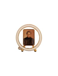Repie Metal Calado Dorado Don Bosco 6X6 Cm