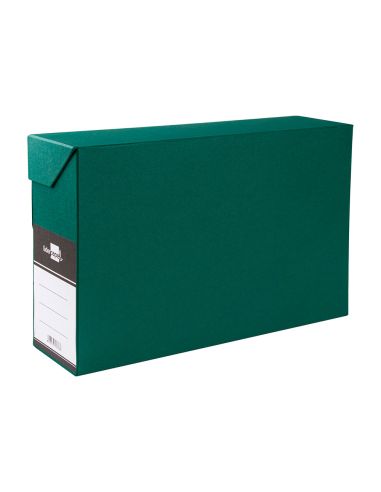 Caja Transferencia Liderpapel Folio Lomo 118 Mm Color Verde 390X118X260 Mm