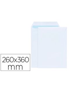Sobre Liderpapel Bolsa Blanco 260X360 Mm Solapa Tira De Silicona Papel Offset 100 Gr Caja De 250 Unidades