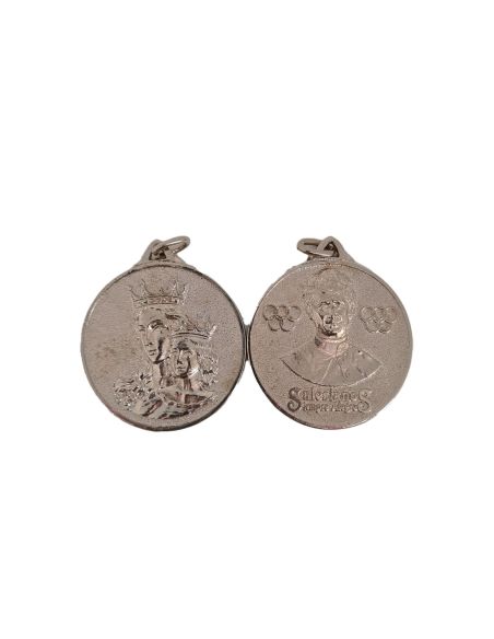 Medalla Plata Don Bosco Doble Cara Don Bosco M.Auxiliadora Olimpiadas