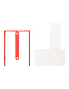 Encuadernador Fastener Q-Connect Plastico D-Clips Color Rojo Caja De 100 Unidades