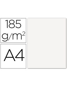 Cartulina Guarro Din A4 Blanco 185 Gr Paquete 50 Hojas
