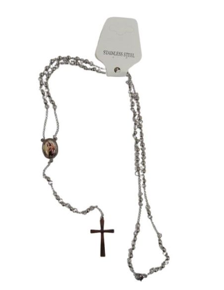 Rosario Acero Mediano Virgen Del Carmen