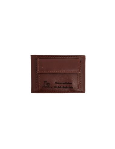 Cartera Piel Tarjetero M.Auxiliadora Ella Lo Ha Hecho Todo 10X6,58
