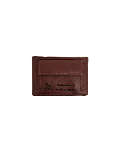 Cartera Piel Tarjetero M.Auxiliadora Ella Lo Ha Hecho Todo 10X6,58
