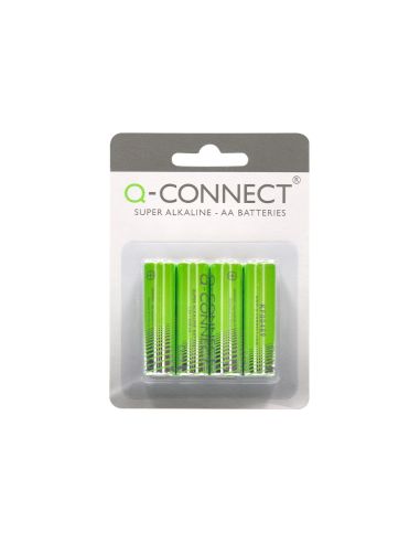 Pila Q-Connect Alcalina Aa Blister Con 4 Unidades