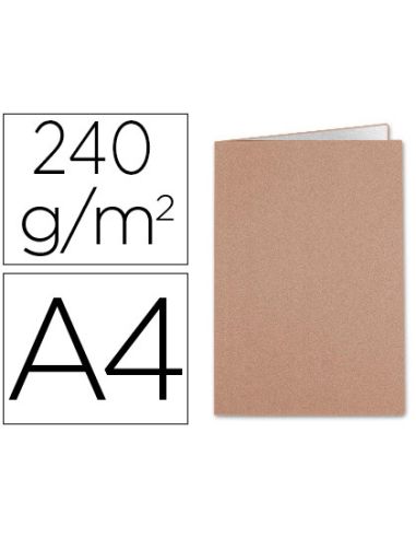 Subcarpeta Liderpapel Din A4 Kraft Interior Blanco 240G/M2