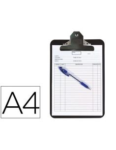 Portanotas Q-Connect Polipropileno Negro Din A4 4 Mm