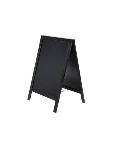 Pizarra Negra Liderpapel Caballete Doble Cara De Madera Con Superficie Para Rotuladores 75X135 Cm