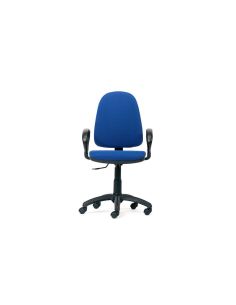 Silla Rocada Con Brazos Color Azul Diametro Base 610 Mm Respaldo De 490 Mm X 420 Mm 2