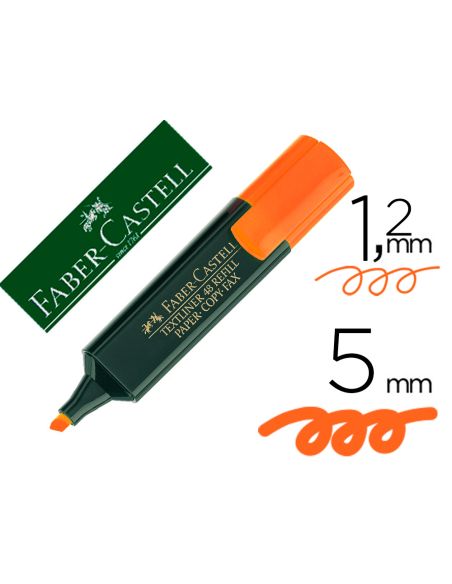 Rotulador Naranja Faber Castell Fluorescente Textliner 48