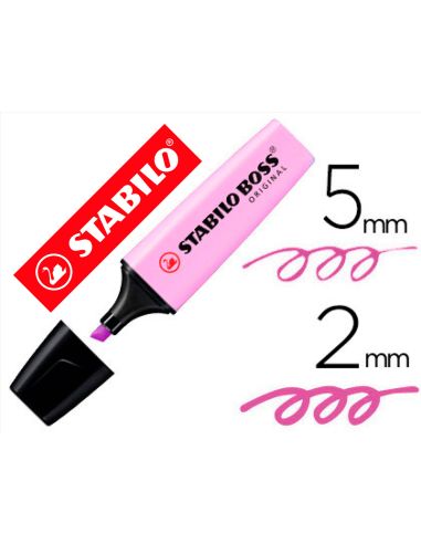 Rotulador Brisa Violeta Stabilo Boss Pastel Fluorescente 70