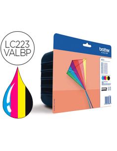 Ink-Jet Brother Lc-223Valbp Dcpj4120Dw / Mfcj4420Dw / 4620Dw / 5320Dw Pack De 4 Colores 550 Paginas