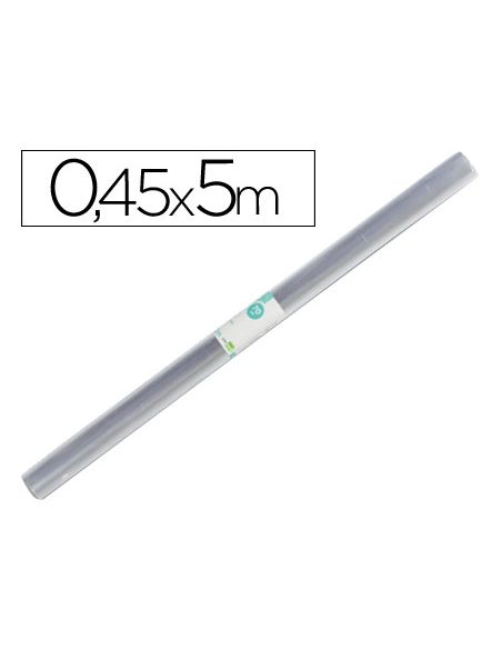Rollo Plastico Forralibros Liderpapel 0,45X5 Mt 70 Mc