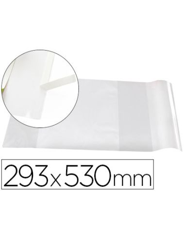 Forralibro Liderpapel Nº29 Con Solapa Ajustable Adhesivo 293 X 530 Mm