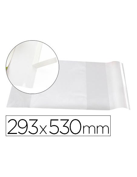 Forralibro Liderpapel Nº29 Con Solapa Ajustable Adhesivo 293 X 530 Mm