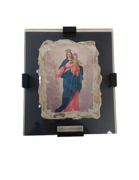 Cuadro Piedra/Cristal Auxiliadora 27X23Cm