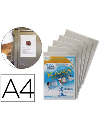 Funda De Presentacion Djois Magnetica Rigida Y Anti Reflejo Din A4 Pack De 5 Unidades