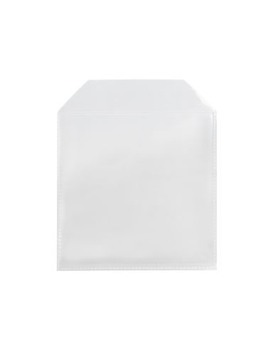 Sobre Para Cd Q-Connect Polipropileno Con Solapa -Pack De 50 Unidades