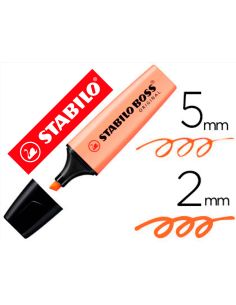 Rotulador Melocoton Sedoso Stabilo Boss Pastel Fluorescente 70