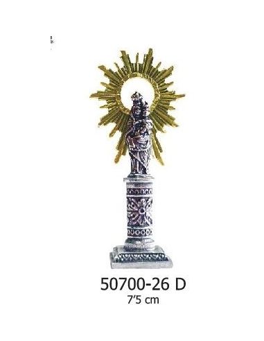 Virgen Del Pilar Metal 7,5Cm