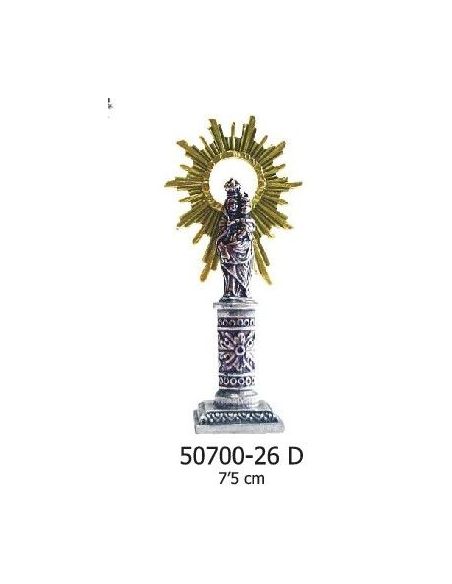 Virgen Del Pilar Metal 7,5Cm