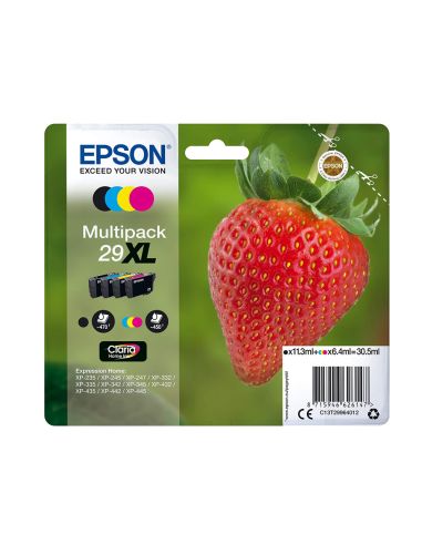 Ink-Jet Epson Home 29Xl T2996 Xp435/330/235 Multipack 4 Colores Negro/Amarillo/Cian/Magenta