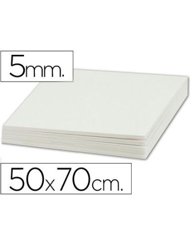 Carton pluma liderpapel blanco doble cara 50x70cm espesor 5mm|Libreriasalesiana