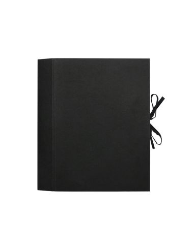 Carpeta Fuelle Liderpapel Folio Carton Forrado Negra