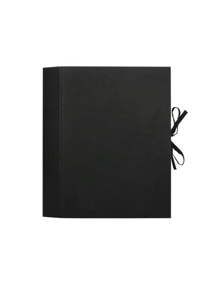 Carpeta Fuelle Liderpapel Folio Carton Forrado Negra