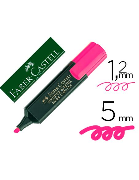 Rotulador Rosa Faber Castell Fluorescente Textliner 48