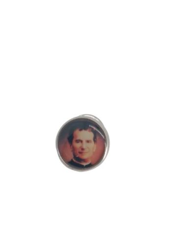 Pin Plateado Don Bosco Resondo 13Mm