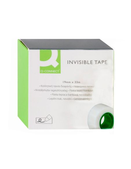 Cinta Adhesiva Q-Connect Invisible 33 Mt X 19 Mm