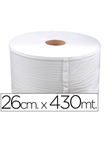 Papel Secamanos Industrial 26 Cms De Ancho X 400 Mts Aprox Diametro 33,5 Cm Para El Dispensador 46826