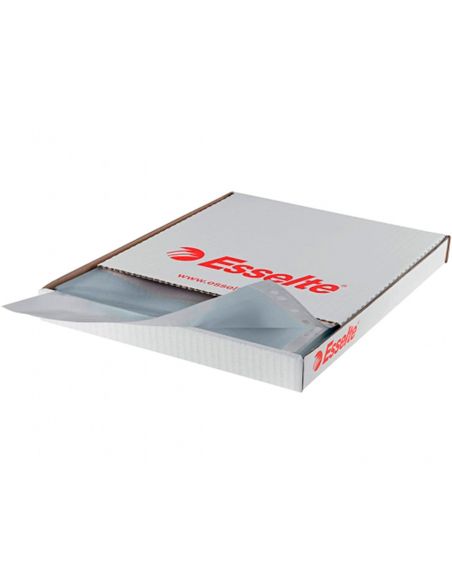 Funda Multitaladro Esselte Din A4 Polipropileno 80 Mc 16 Taladros Piel De Naranja Caja De 100 Unidades