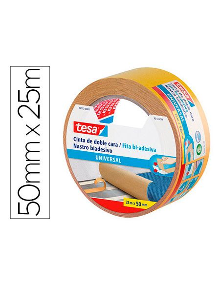 Cinta Adhesiva Tesa Doble Cara Universal 25 Mt X 50 Mm