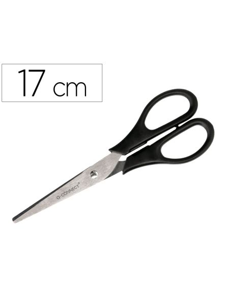 Tijera Oficina Q-Connect Inoxidable 7" 17 Cm En Blister