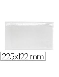 Sobre Autoadhesivo Q-Connect Portadocumentos 225X122 Mm Ventana Transparente Paquete De 100 Unidades
