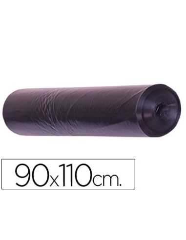 Bolsa Basura Industrial Negra 90X110Cm Galga 200 Rollo De 10 Unidades