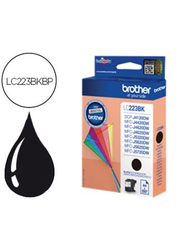 Ink-Jet Brother Lc-223Cbp Negro Dcp4120Dw Mfcj4420Dw Mfcj4620Dw Mfcj5320Dw 550 Pag