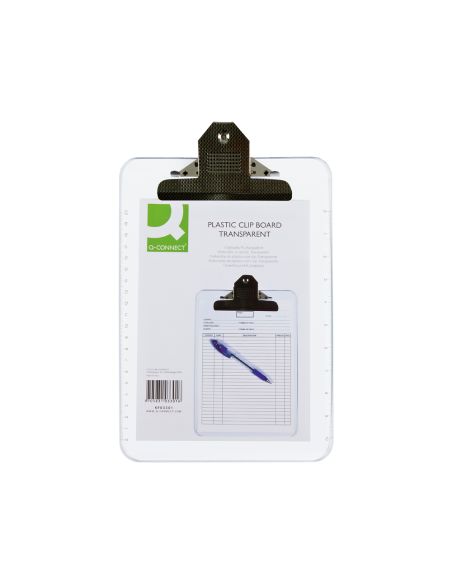 Portanotas Q-Connect Plastico Transparente Din A4 4 Mm